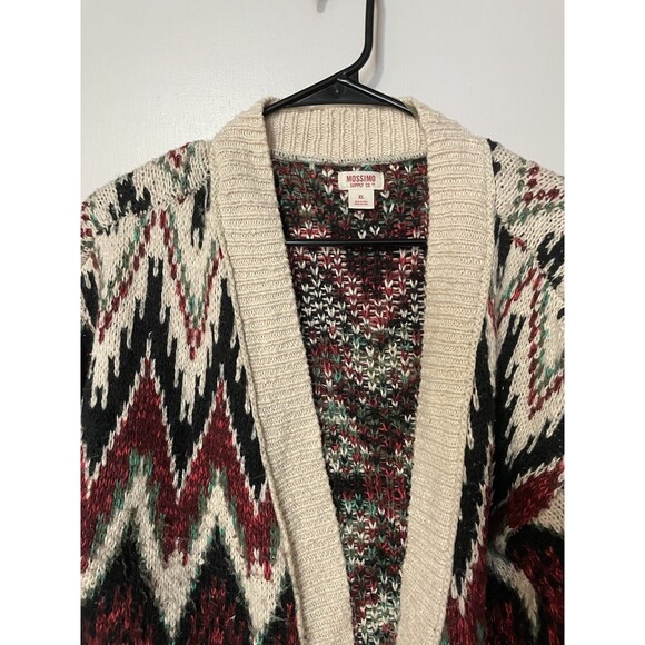 Mossimo Supply Co Chunky XL Cardigan Sweater - Cool Western Pattern - Picture 2 of 4